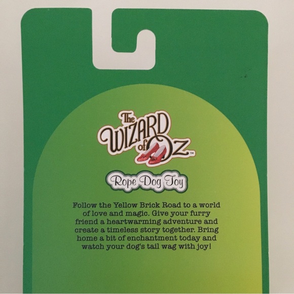 NEW 9" Dog Toy The Wizard of Oz Scarecrow Plush Squeak Crinkle and Chew Rope - Picture 4 of 6